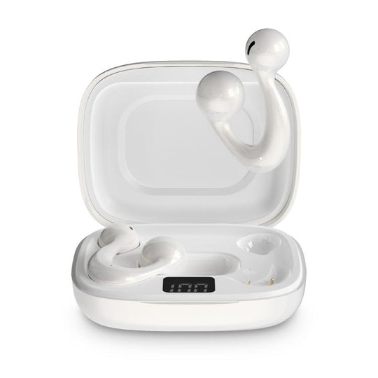 Hileo HI83 Clip-on Noise Reduction Sports Wireless Bluetooth Earphone(White)