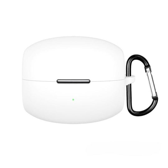 For OPPO Enco Clip Solid Color Silicone Earphone Protective Case(White)