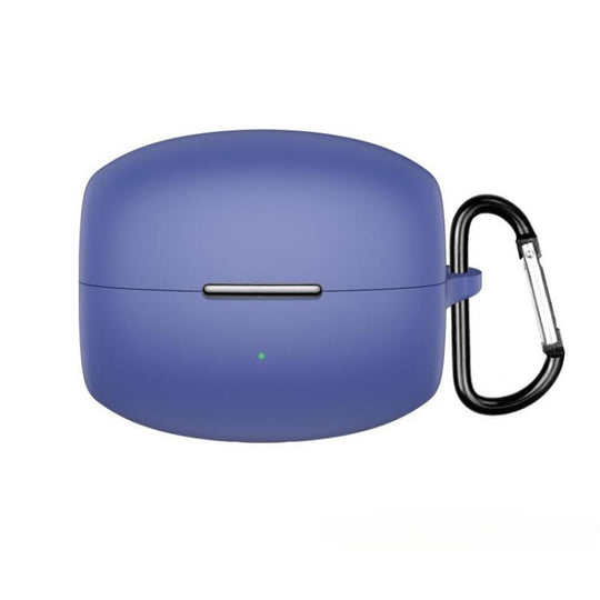 For OPPO Enco Clip Solid Color Silicone Earphone Protective Case(Midnight Blue)
