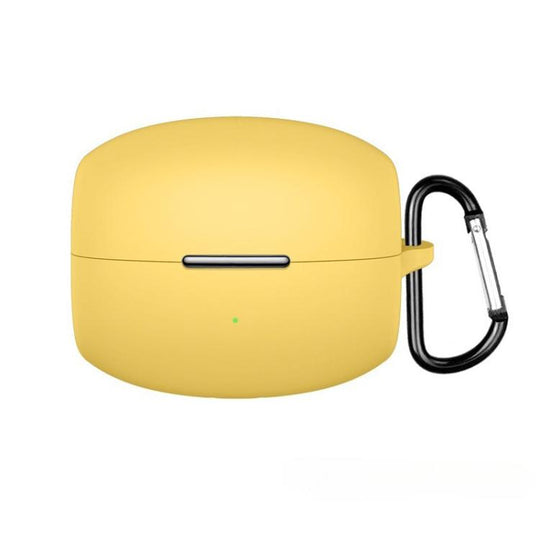 For OPPO Enco Clip Solid Color Silicone Earphone Protective Case(Yellow)