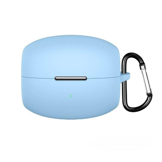 For OPPO Enco Clip Solid Color Silicone Earphone Protective Case(Sky Blue)