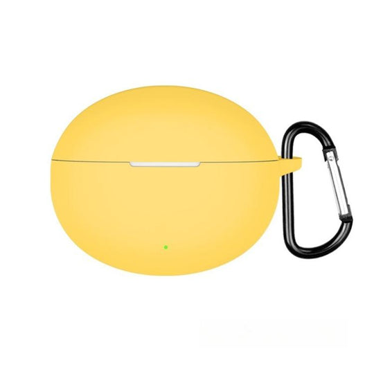 For OPPO Enco Free4 Solid Color Silicone Earphone Protective Case(Yellow)