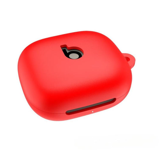 For Beats Powerbeats Fit Solid Color Silicone Earphone Protective Case(Red)