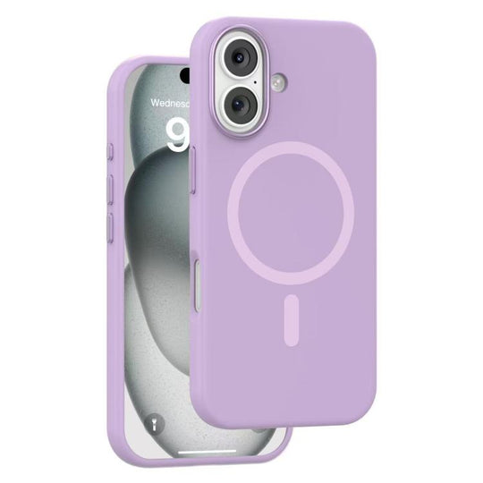 For iPhone 17 Mutural Karen Series Liquid Silicone MagSafe Phone Case(Purple)