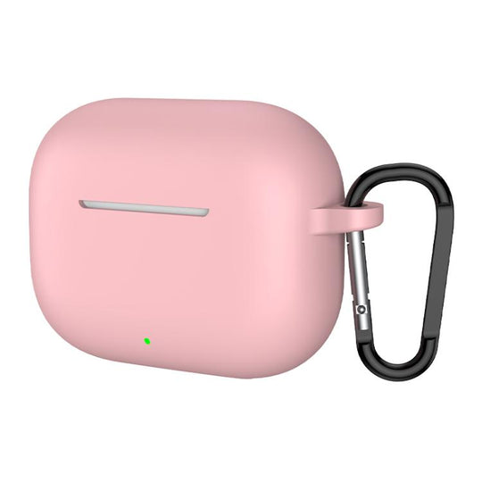 For Huawei Freebuds SE 4 ANC Solid Color Silicone Earphone Protective Cover with Hook(Pink)