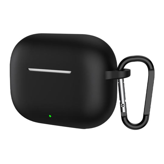 For Huawei Freebuds SE 4 ANC Solid Color Silicone Earphone Protective Cover with Hook(Black)