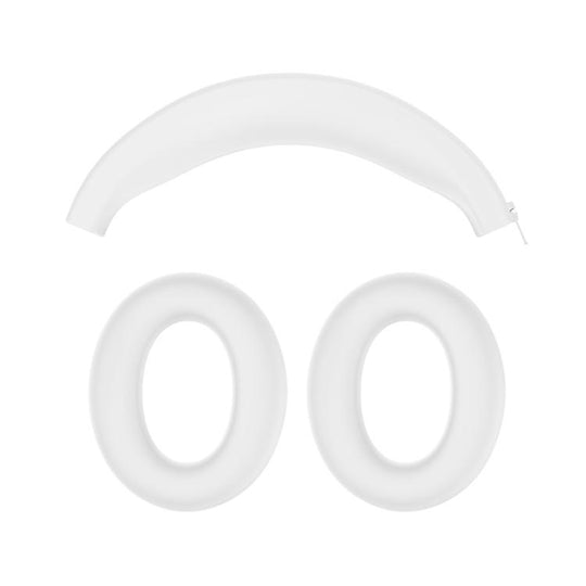 For Anker Soundcore Q20i 3 in 1 Headphones Silicone Protective Case(White)