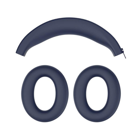 For Anker Soundcore Q20i 3 in 1 Headphones Silicone Protective Case(Midnight Blue)