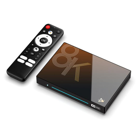 H96Max M9s Android 14 Smart TV Box with Remote Control, 4GB+32GB, RK3576 Octa Core(EU Plug)