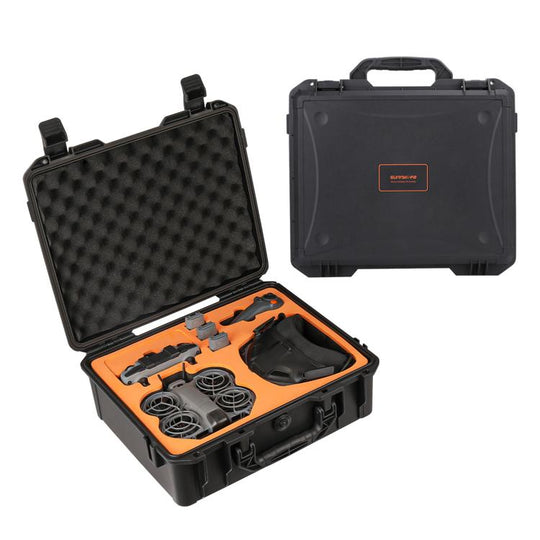 For DJI Neo 2 Sunnylife Hard Travel Shell Waterproof Shock-proof Box, Type:Motion Fly More Combo(Black)
