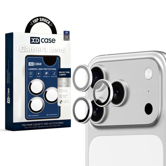 For iPhone 17 Pro XDcase AF + AR Hawkeye Camera Lens Protector with Alignment Tool(Silver)
