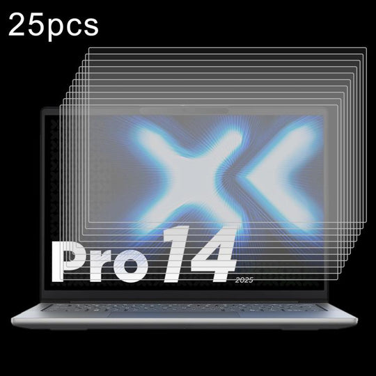 For Lenovo XiaoXin Pro 14 2025 25pcs 9H Privacy Anti-Blue Light Tempered Glass Film