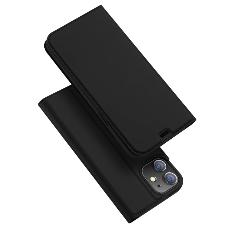 For iPhone 12 / 12 Pro DUX DUCIS Skin Pro Series Horizontal Flip PU + TPU Leather Case with Holder & Card Slots(Black) - iPhone 12 / 12 Pro Cases by DUX DUCIS | Online Shopping UK | buy2fix