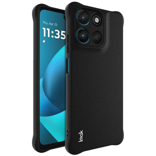 For Motorola G57 Power 5G/G67 Power 5G imak Shockproof Airbag TPU Phone Case(Matte Black)