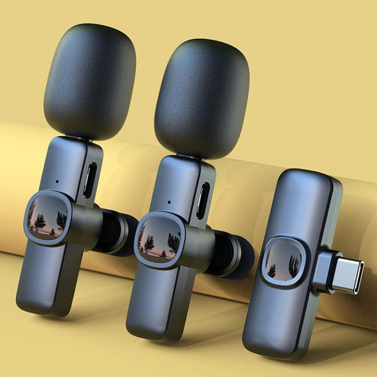 J1 2 in 1 Lavalier Wireless Microphone Noise Reduction Mini Mic, Model:Type-C Plug