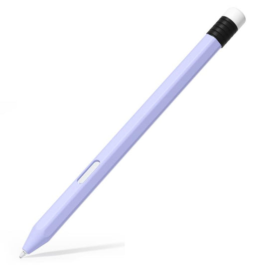 For Samsung Galaxy Tab S11 / S11 Ultra Anti-roll Silicone Protective Stylus Pen Case(Purple)