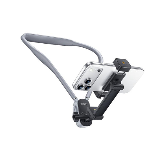 Yesido C334 Multi-Functional Neck-Mounted Phone Holder with Back Strap(Grey)