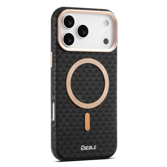 For iPhone 18 Pro / 17 Pro ESEBLE L3 Triangular Shield Metal Lens Magnetic Phone Case(Black)