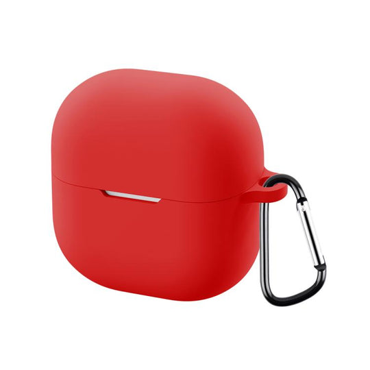 For Huawei FreeClip 2 Liquid silicone Bluetooth Earphone Case with Buckle(Red)