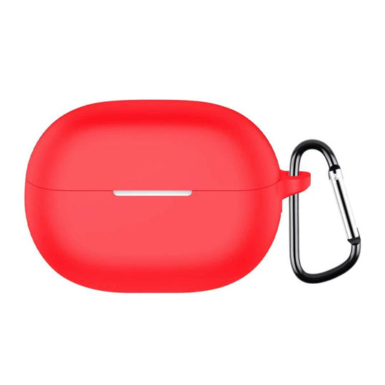 For Huawei FreeBuds Pro 5 Solid Color Silicone Earphone Protective Case with Buckle(Red)