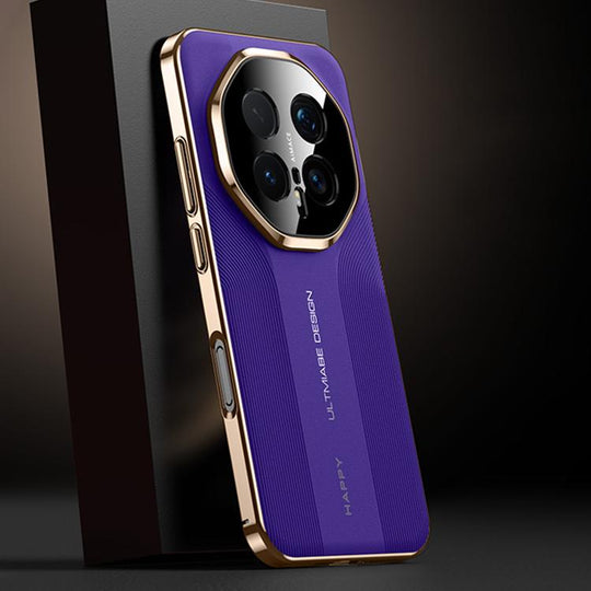 For Honor Magic8 Pro Imitation Ultimate Design PC Hybrid Vegan Leather Phone Case(Purple)