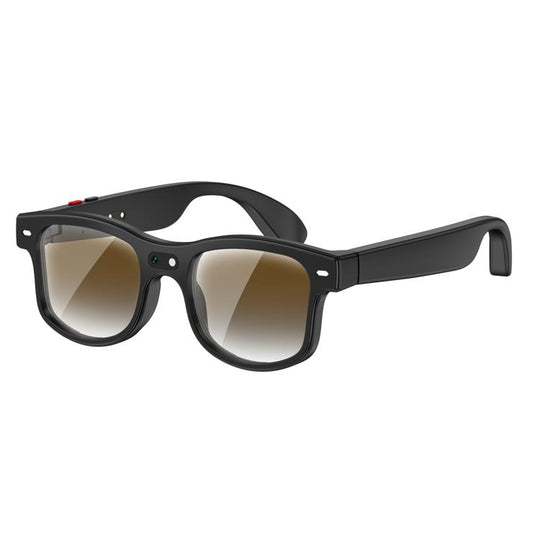 AIMB-G3 8MP Smart Voice Call AI Photo and Translation Glasses(Sunglasses Black Frame)