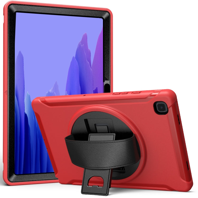 For Samsung Galaxy Tab A7 10.4 (2020) 360 Degree Rotation PC + TPU Protective Case with Holder & Hand Strap(Red) - Other Galaxy Tab PC by buy2fix | Online Shopping UK | buy2fix