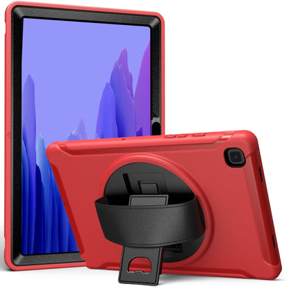 For Samsung Galaxy Tab A7 10.4 (2020) 360 Degree Rotation PC + TPU Protective Case with Holder & Hand Strap(Red) - Other Galaxy Tab PC by buy2fix | Online Shopping UK | buy2fix