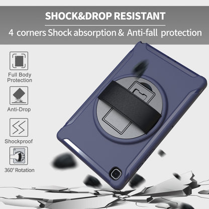 For Samsung Galaxy Tab A7 10.4 (2020) 360 Degree Rotation PC + TPU Protective Case with Holder & Hand Strap(Blue) - Other Galaxy Tab PC by buy2fix | Online Shopping UK | buy2fix