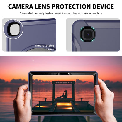 For Samsung Galaxy Tab A7 10.4 (2020) 360 Degree Rotation PC + TPU Protective Case with Holder & Hand Strap(Blue) - Other Galaxy Tab PC by buy2fix | Online Shopping UK | buy2fix