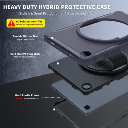 For Samsung Galaxy Tab A7 10.4 (2020) 360 Degree Rotation PC + TPU Protective Case with Holder & Hand Strap(Blue) - Other Galaxy Tab PC by buy2fix | Online Shopping UK | buy2fix