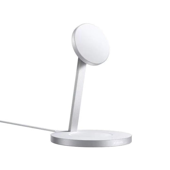 Original Xiaomi 30W 2 in 1 Magnetic Wireless Charger for Mobile Phones and Earphones(Silver White)
