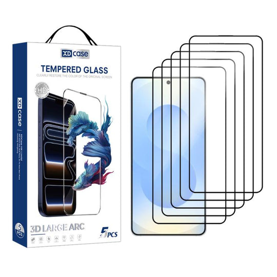 For Samsung Galaxy S25+ 5G XDcase 5pcs / Pack Silk Screen Printed HD Tempered Glass Film, Support Fingerprint Unlock