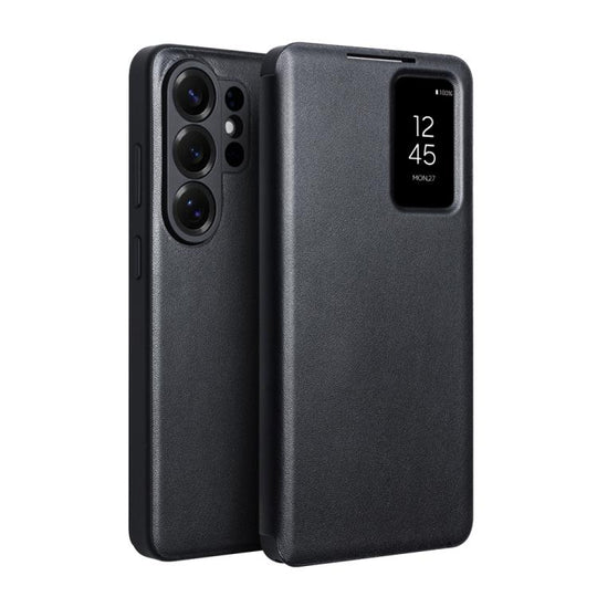 For Samsung Galaxy S26 Ultra 5G QIALINO Magnetic Genuine Leather Phone Case(Black)