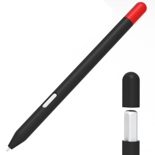 For Samsung Galaxy Tab S11 / S11 Ultra Stylus Pen Contrast Color Silicone Protective Case(Black)