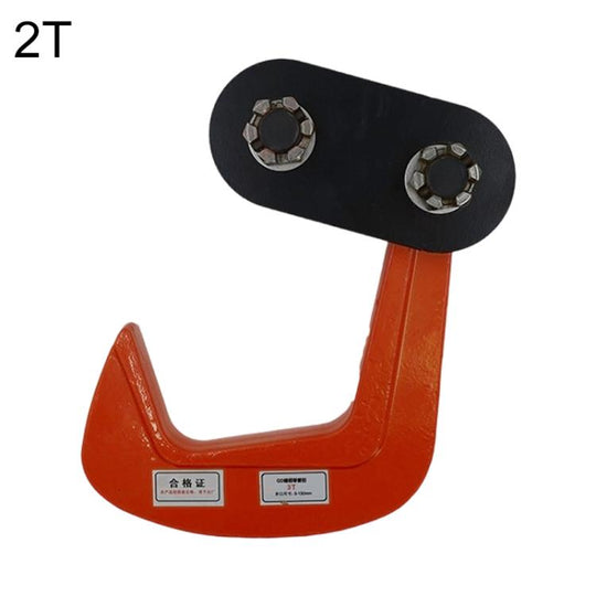 Steel Plate Hanging Clamp Heavy Duty Steel Clip Grip, Specification:QD Single Panel Lifting Clamp 2T