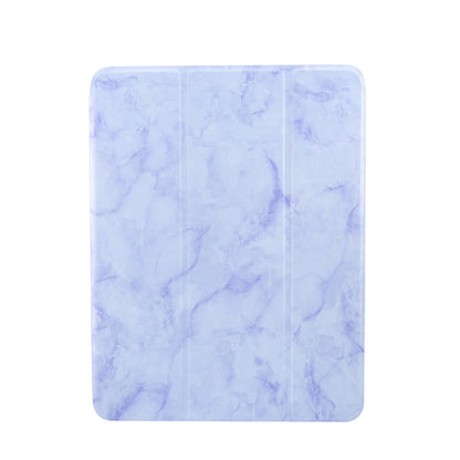 Marble Texture Pattern Horizontal Flip Leather Case, with Three-folding Holder & Sleep / Wake-up For iPad Air 2022 / 2020 10.9(Purple) - iPad Air (2022) / (2020) 10.9 Cases by buy2fix | Online Shopping UK | buy2fix