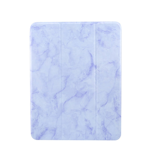 Marble Texture Pattern Horizontal Flip Leather Case, with Three-folding Holder & Sleep / Wake-up For iPad Air 2022 / 2020 10.9(Purple) - iPad Air (2022) / (2020) 10.9 Cases by buy2fix | Online Shopping UK | buy2fix