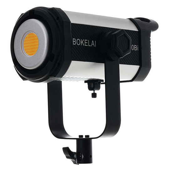 BOKELAI BK-300Bi 300W 2700K-6500K Dual Color Temperature LED Video Fill Light with Remote Control, US Plug(White)