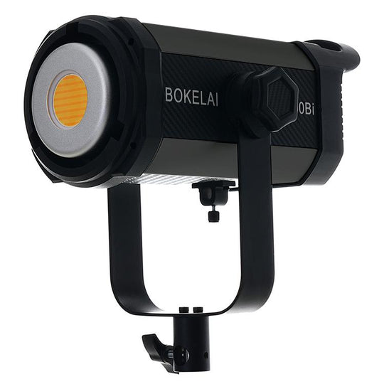 BOKELAI BK-300Bi 300W 2700K-6500K Dual Color Temperature LED Video Fill Light with Remote Control, EU Plug(Gray)