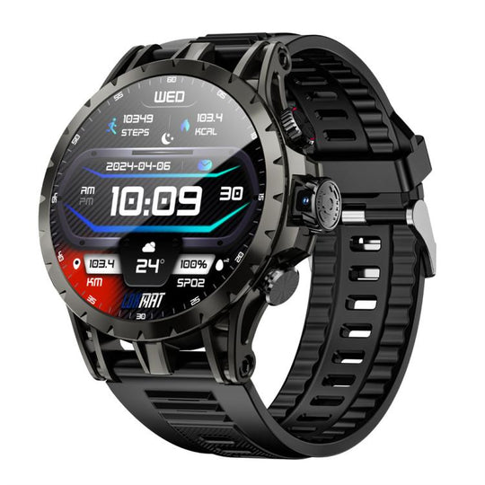 LOKMAT APPLLP 4 4G Smart Watch, 1.58 inch SC8541E Quad Core, 3GB+32GB, Android 8.1, GPS, Heart Rate, Blood Oxygen, Blood Pressure Monitoring, NFC(Black)