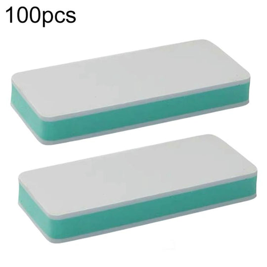 100pcs/Pack Antique Collectible Polishing Board Double Sided Sanding Polishing Block(Both Sides White)