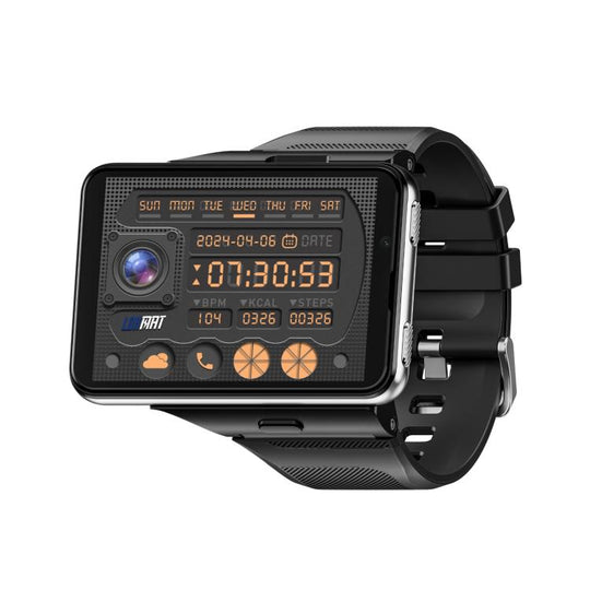 LOKMAT APPLLP Max 4G Smart Watch, 6GB+128GB, 2.88 inch MT6765 Octa Core, Android 11, Heart Rate, Video Call(Silver)