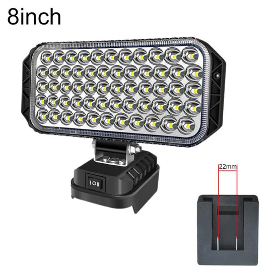 8 inch Square High and Low Beam Dual USB LED Emergency Work Light, For Dayi Battery Slot