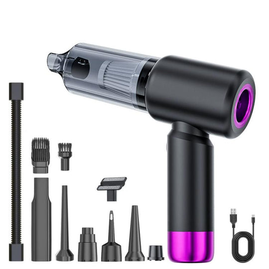 SUITU ST-6103BPlus 6000mAh Small Handheld Blow Suction Combo Car Vacuum Cleaner(Black Purple)