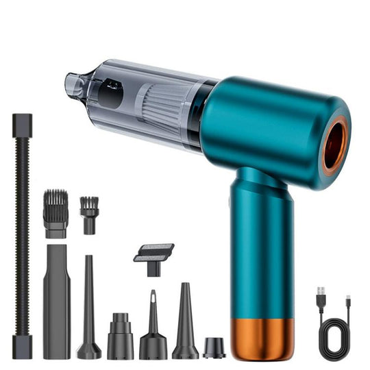 SUITU ST-6103BPlus 6000mAh Small Handheld Blow Suction Combo Car Vacuum Cleaner(Blue Gold)