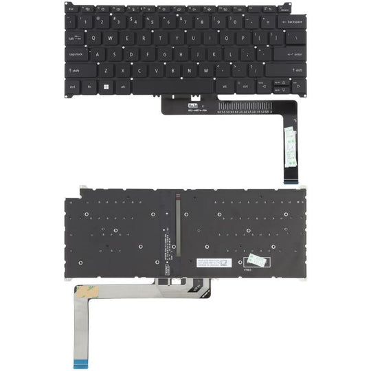 US Version Laptop Backlit Keyboard for Acer Swift SF314-44 / SF314-71 / N21H3 / SF314-512 / N21C2 / SF514-56T(Black)