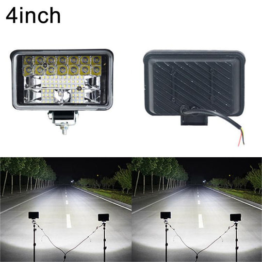 DC 12V-80V LED Super Bright Headlight Beam Driving Light for Electric Vehicle, Tractor, ATV/UTV, Type:4 inch 30-LEDs High Low Light