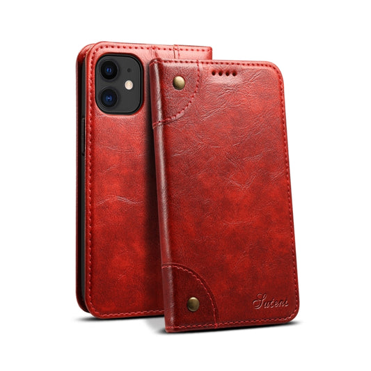 For iPhone 12 Pro Max Baroque Simple Horizontal Flip Leather Case with Holder & Card Slots & Wallet(Red) - iPhone 12 Pro Max Cases by buy2fix | Online Shopping UK | buy2fix
