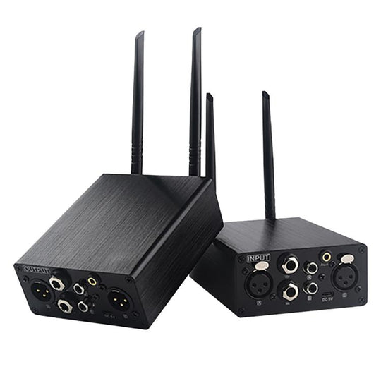 Measy AU680A XLR Wireless Audio Transmitter and Receiver Set, Plug Type:EU Plug(Black)